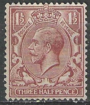 Groot-Brittannie 1912-1922 - Yvert 141 - Koning Georges (ST), Postzegels en Munten, Postzegels | Europa | UK, Gestempeld, Verzenden