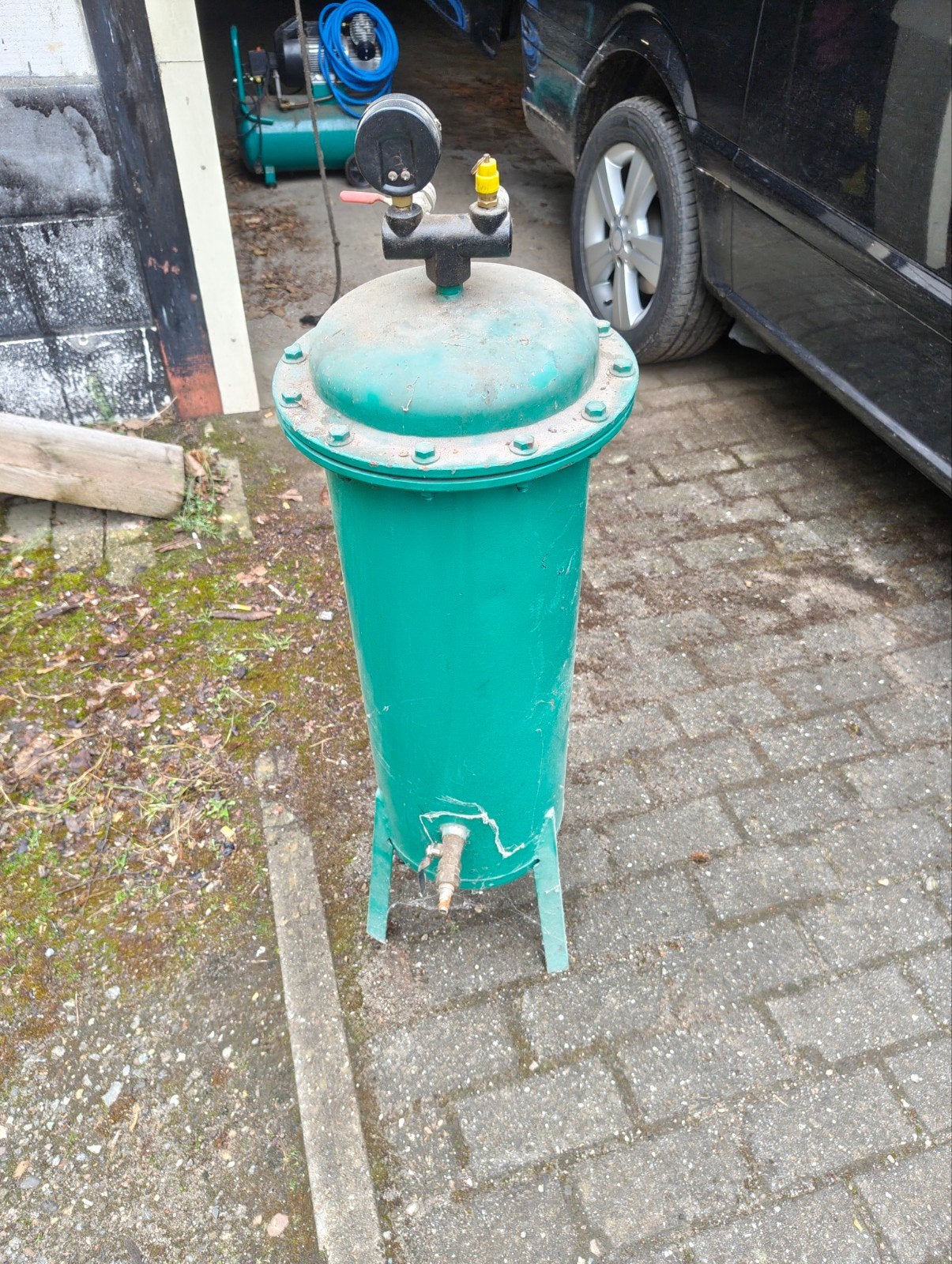Waterafscheider, Ophalen