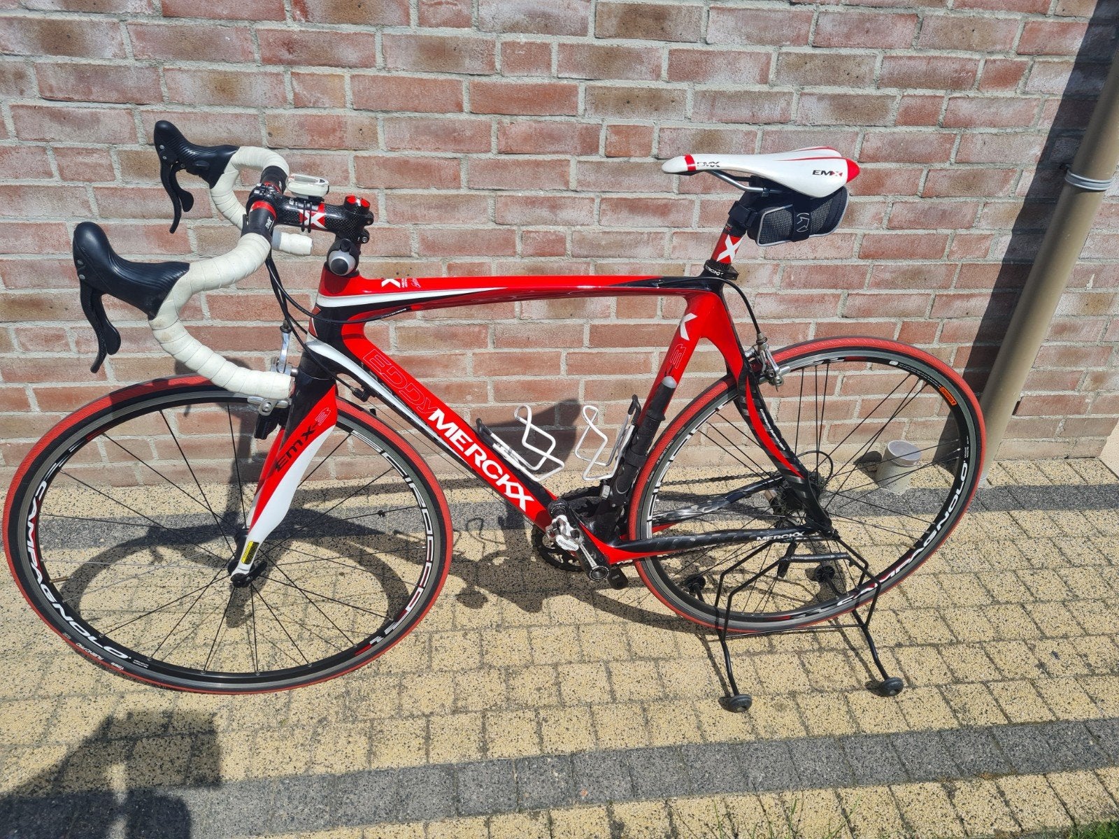 eddy merckx emx 3 rood, Ophalen, Carbon, Velgrem, Zo goed als nieuw