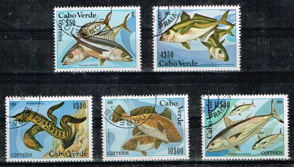 Postzegels uit Cabo Verde - K 4723 - vissen, Postzegels en Munten, Ophalen of Verzenden, Gestempeld