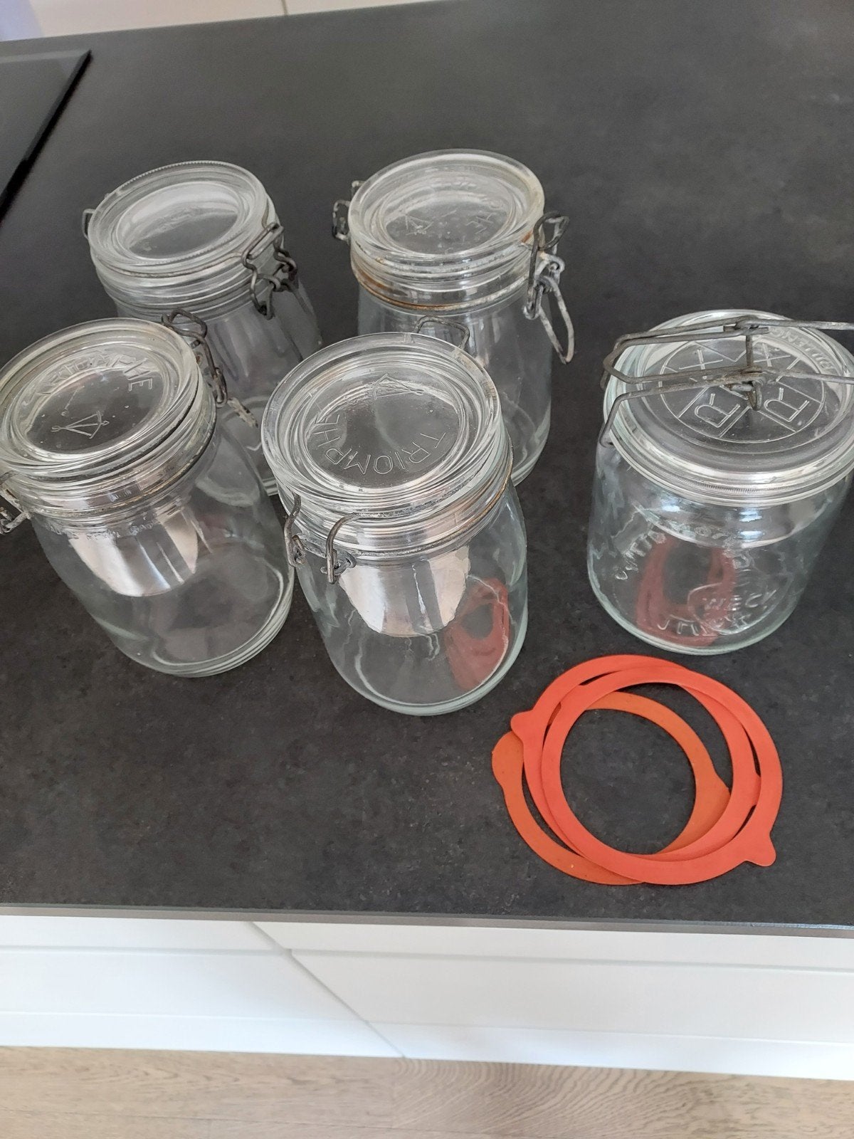 Weckpot 5 stuks, Huis en Inrichting, Keuken | Potten en Pannen, Ophalen