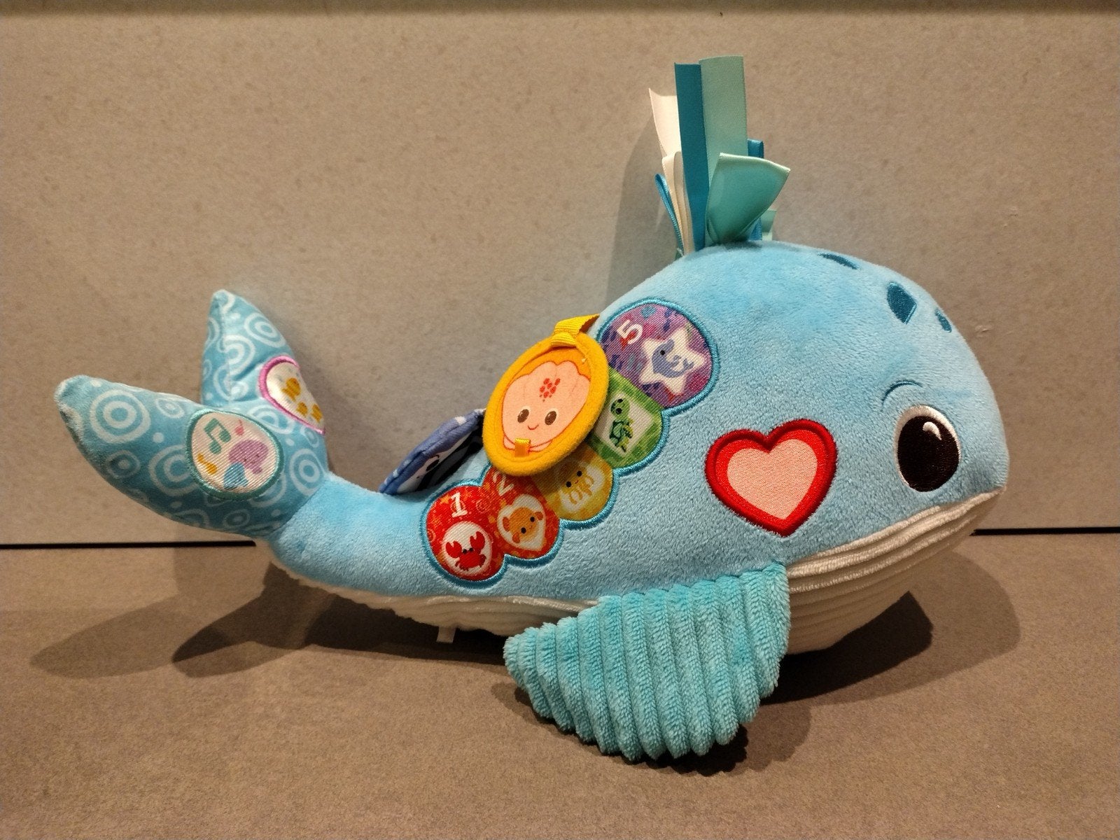 VTech knuffel en leer walvis, Ophalen, Interactief