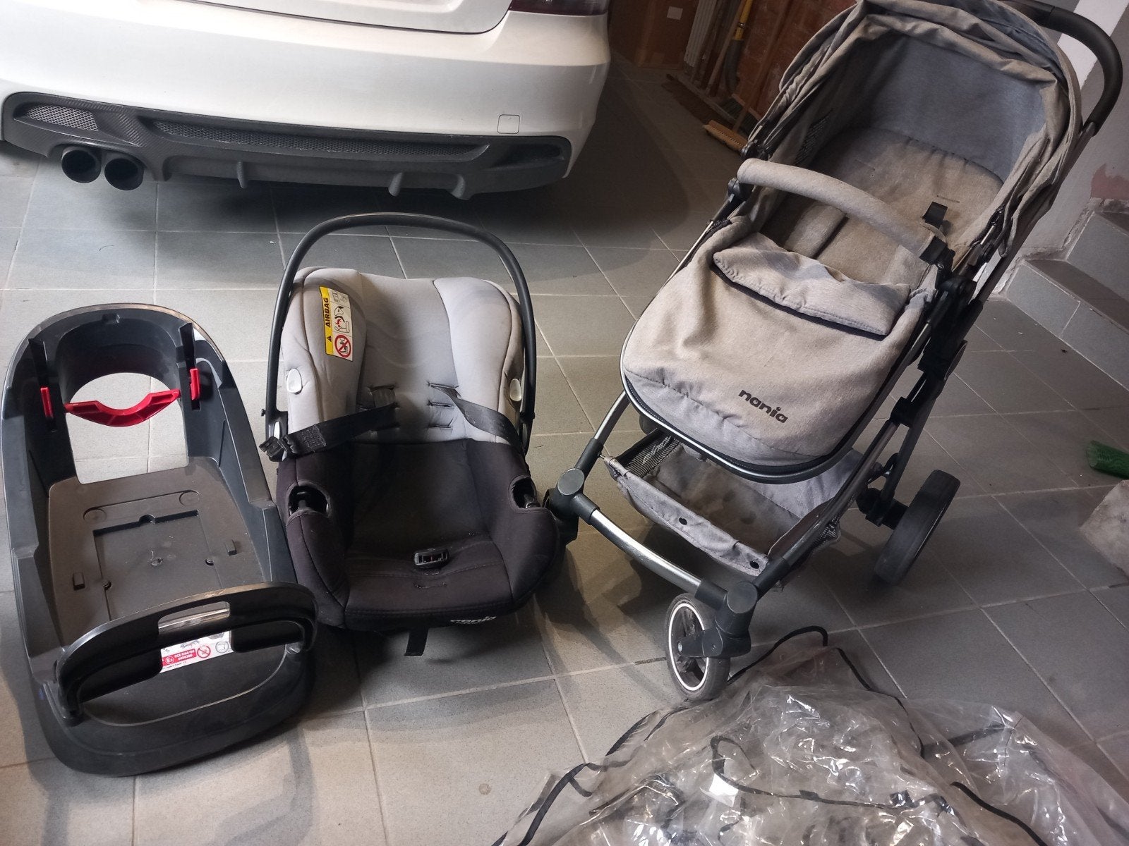 poussette 3 en 1 nania complet avec isofix, Enlèvement, Poussette