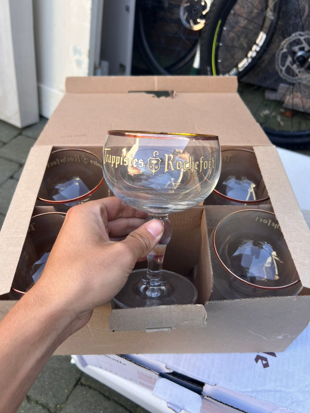 Trappist Rochefort - Westmalle trappist - kriek boon, Verzamelen, Ophalen, Zo goed als nieuw