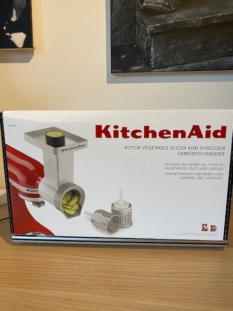 roterende groenteschaaf en -rasp kitchen aid, Ophalen, Metaal, Overige merken, Nieuw