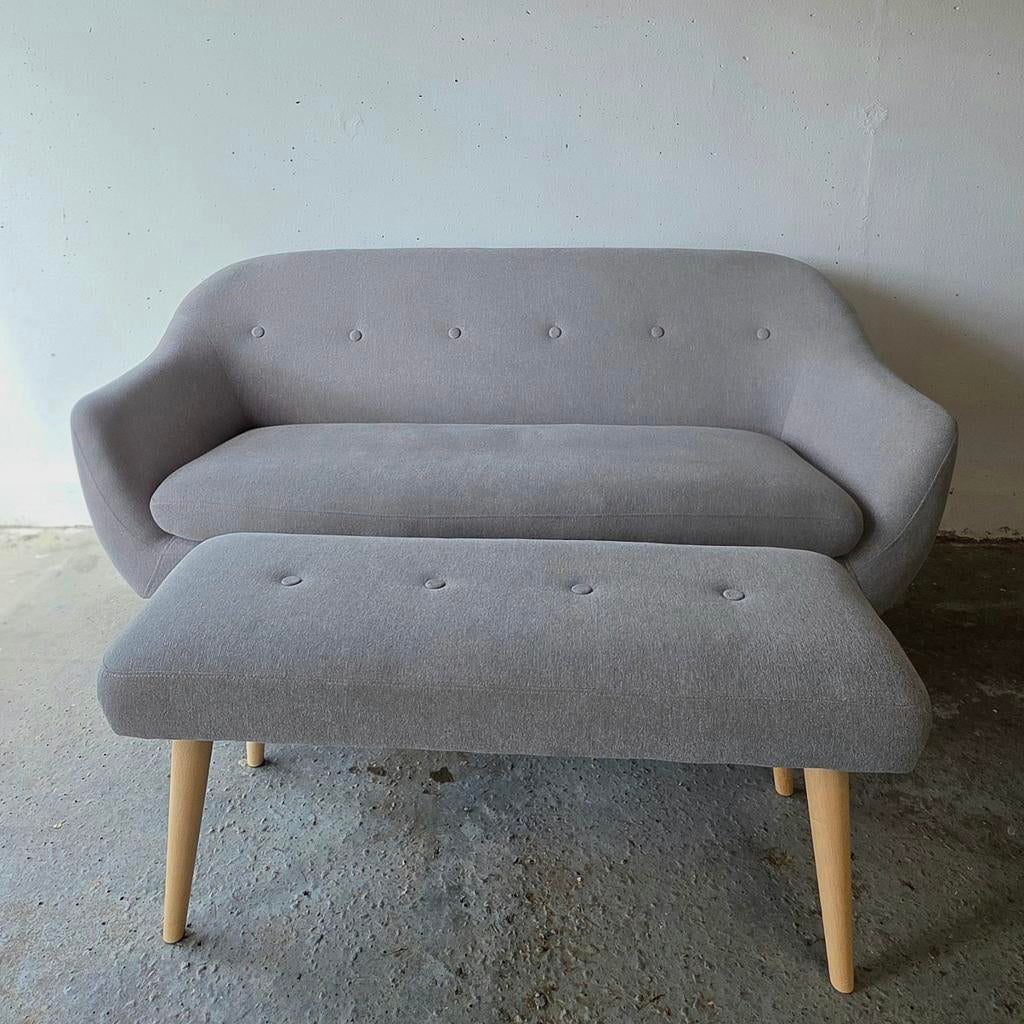 EGEDAL 2,5-zitsbank met voetsteun, Huis en Inrichting, Ophalen, 150 tot 200 cm, Tweepersoons, 75 tot 100 cm