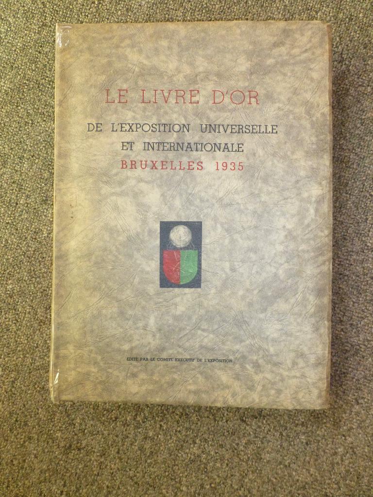 Wereldtentoonstelling 1935 Brussel, Livres, Histoire nationale, Utilisé, 20e siècle ou après, Enlèvement