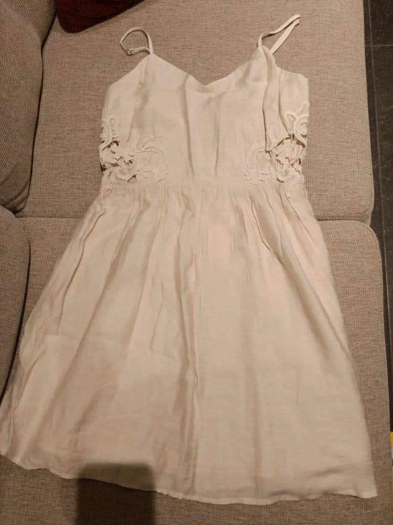 Robe d’été crème Forever 21 – S/36, Enlèvement ou Envoi, Comme neuf, Taille 36 (S), Beige