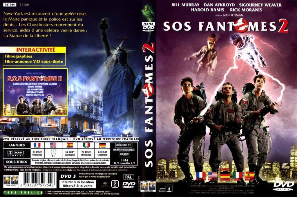 Le DVD SOS Fantômes 2 de Ivan Reitman, CD & DVD, DVD | Comédie, Comédie d'action, Enlèvement ou Envoi, À partir de 9 ans, Neuf, dans son emballage