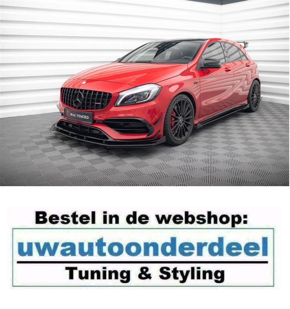 Maxton Design Spoiler Splitter Lip Mercedes A45 AMG Aero, Verzenden