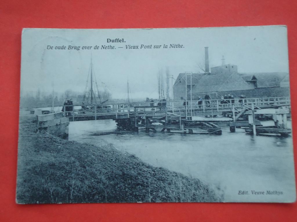 Duffel De oude brug over de Nethe Brouwerij ( St. Niklaas ), Ophalen of Verzenden, 1920 tot 1940, Gelopen, Antwerpen