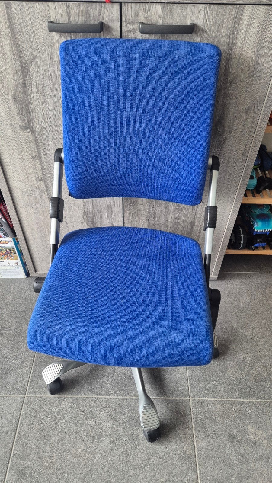 Ergonomische bureaustoel, Maison & Meubles, Chaises de bureau, Enlèvement, Utilisé, Bleu, Chaise de bureau