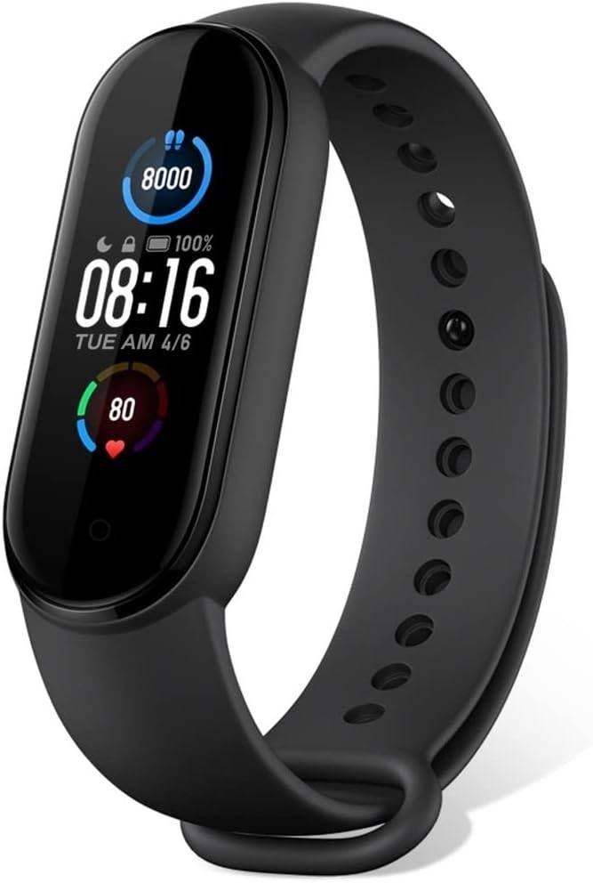 Xiaomi Mi band 5 + 10 Armbandjes, Sport en Fitness, Ophalen of Verzenden, Zo goed als nieuw, Waterdicht