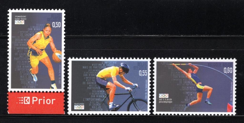 3303/3305 MNH 2004 - Olympische Spelen in Athene., Postzegels en Munten, Olympische Spelen, Ophalen of Verzenden, Postfris, Postfris