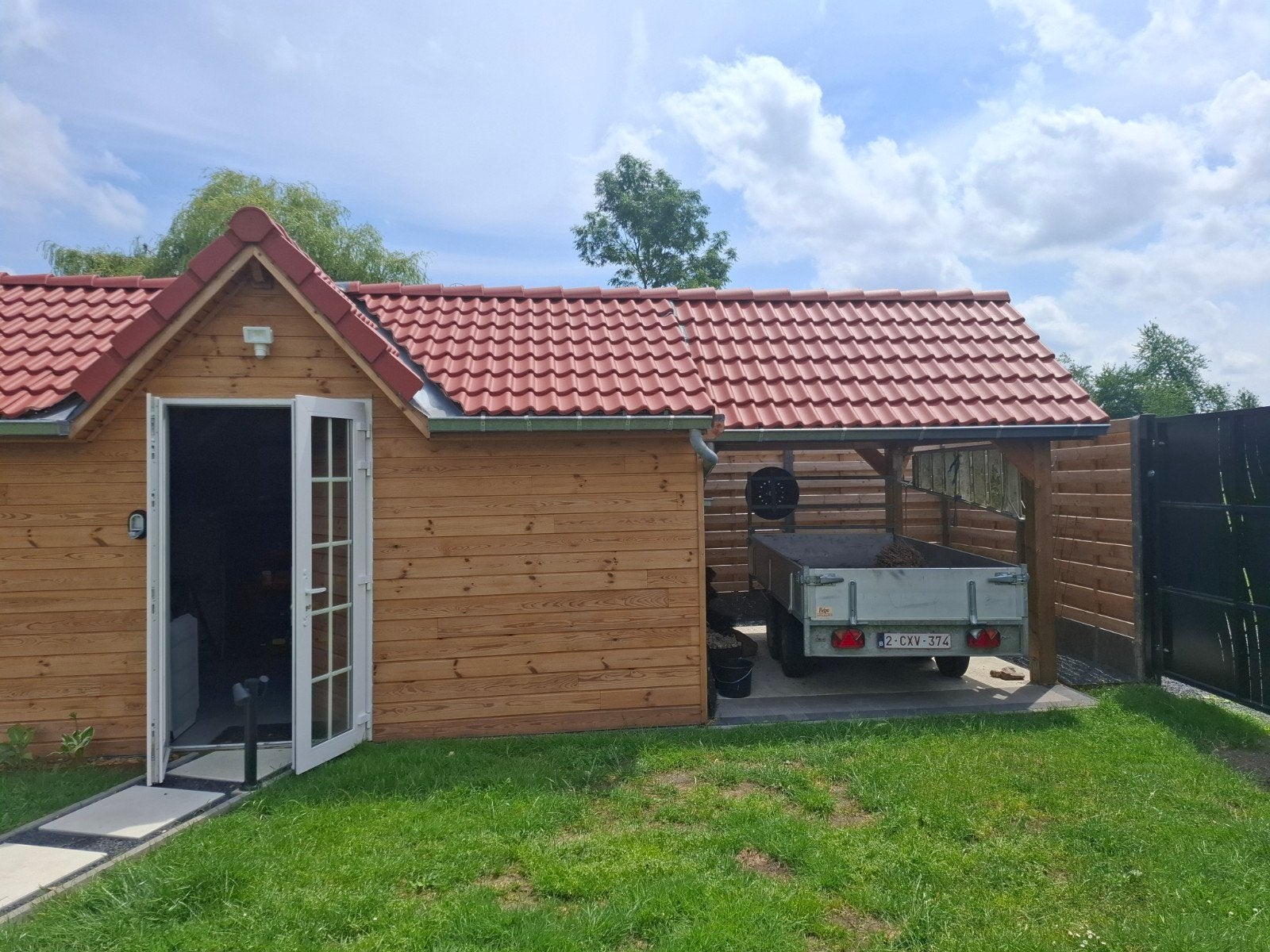 Dakpannen Novo, nieuw, overschot, gratis, Ophalen, Rood