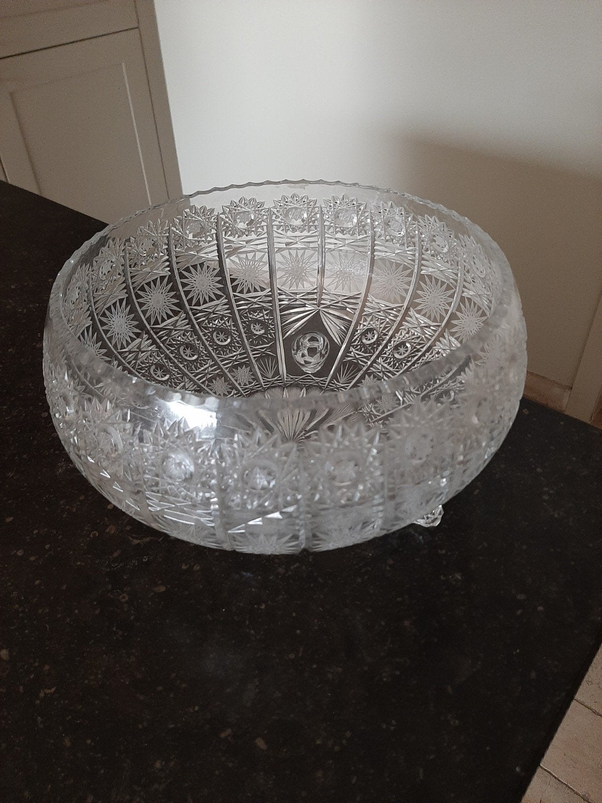 Coupe in kristal. Diameter 27 cm., Ophalen, Nieuw