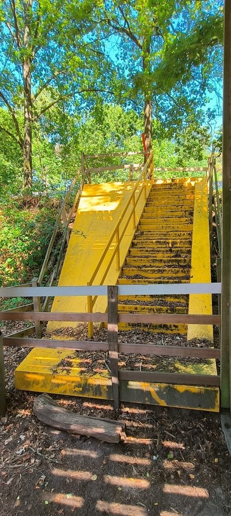 Demonteerbare stalen buitentrap in goede staat, Bricolage & Construction, Échelles & Escaliers, Comme neuf, Escalier, 4 mètres ou plus