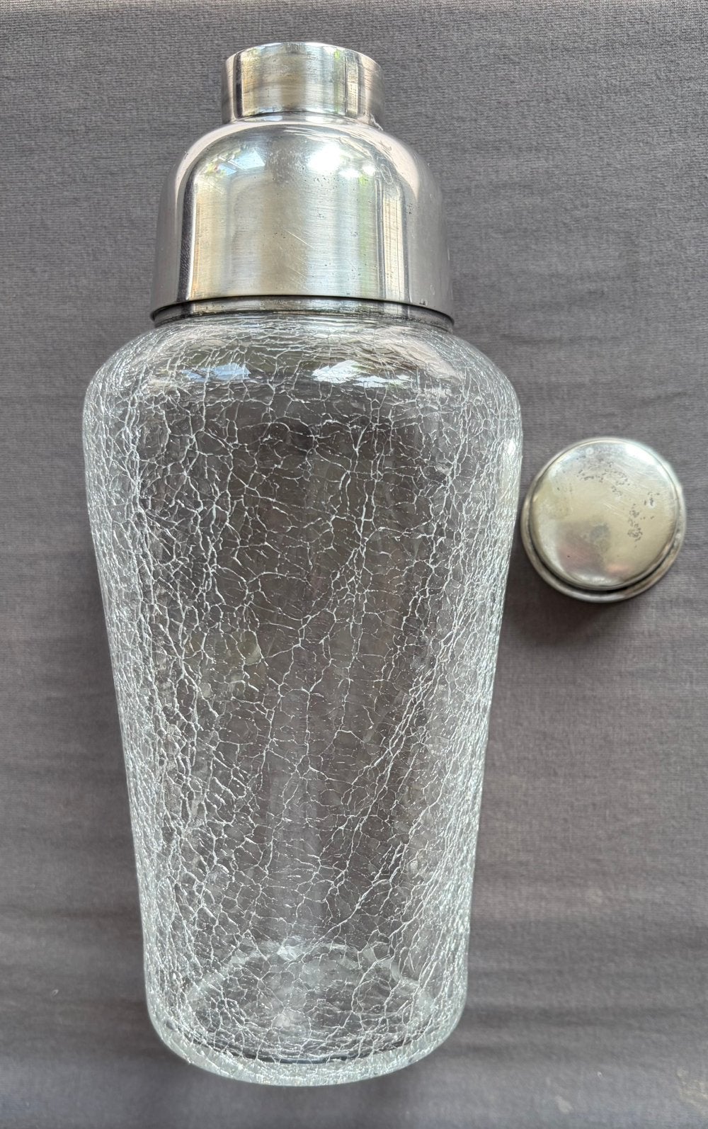 Shaker, 23 cm, Gebruikt, Transparant, Met deksel