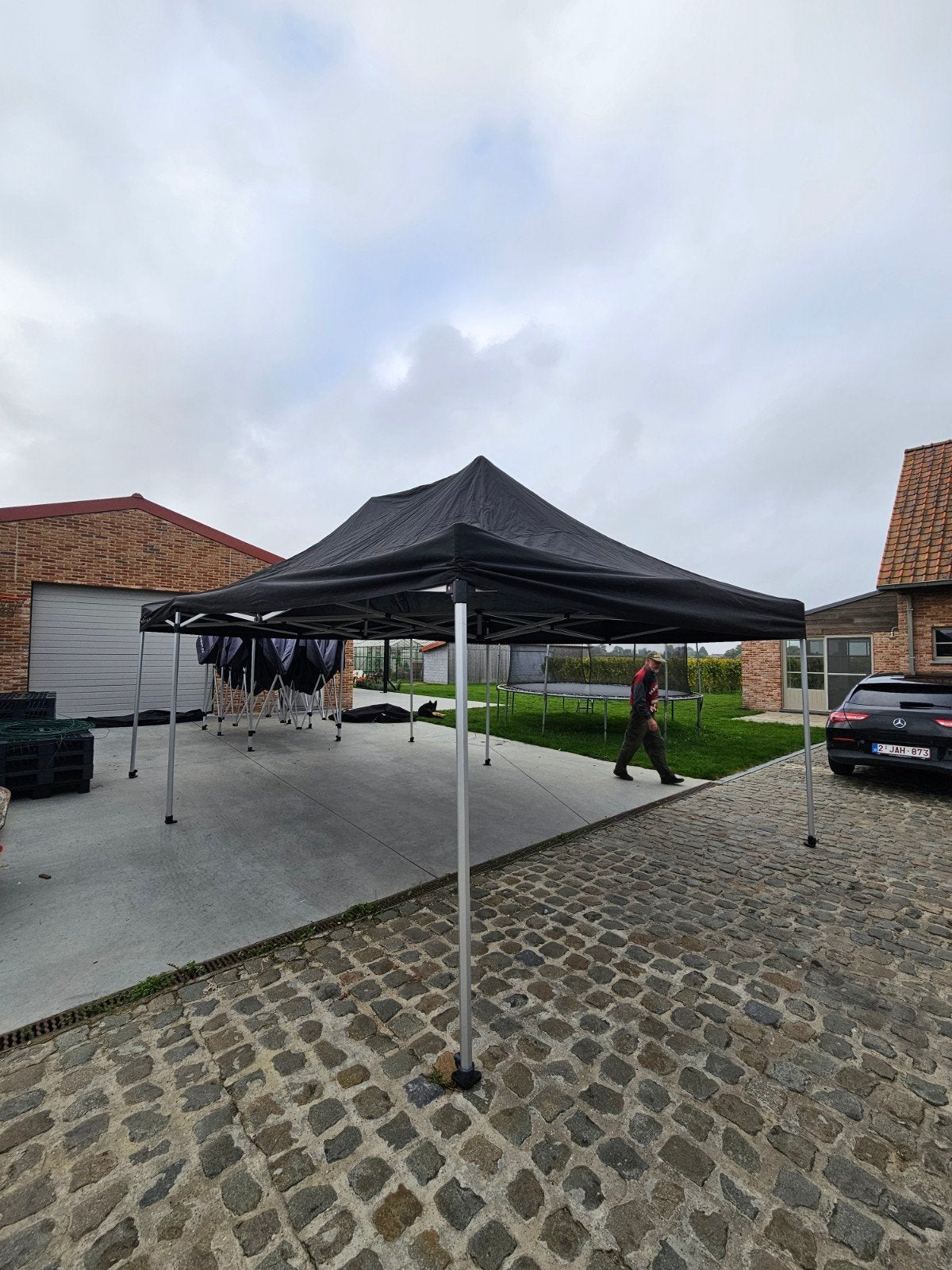 Vouwtent 4x6 m partytent met zijwanden, Ophalen, Gebruikt, Opvouwbaar, Partytent
