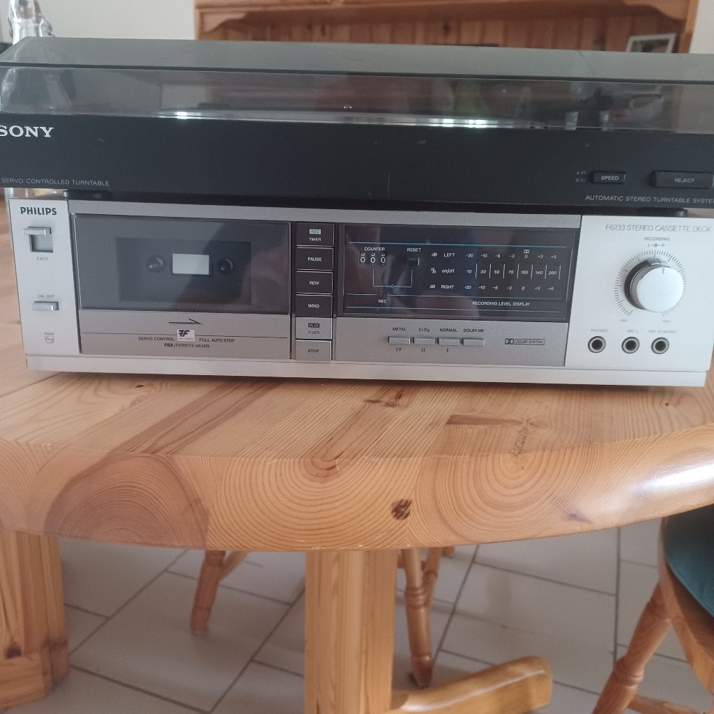 Sony-draaitafel + Philips-deck, Ophalen, Enkel, Sony