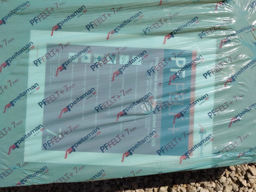 Pietsman PFFELT Plus 7mm ondervloer voor laminaat 13m², Doe-het-zelf en Bouw, Ophalen, 4 tot 8 cm, Nieuw, Minder dan 5 m²