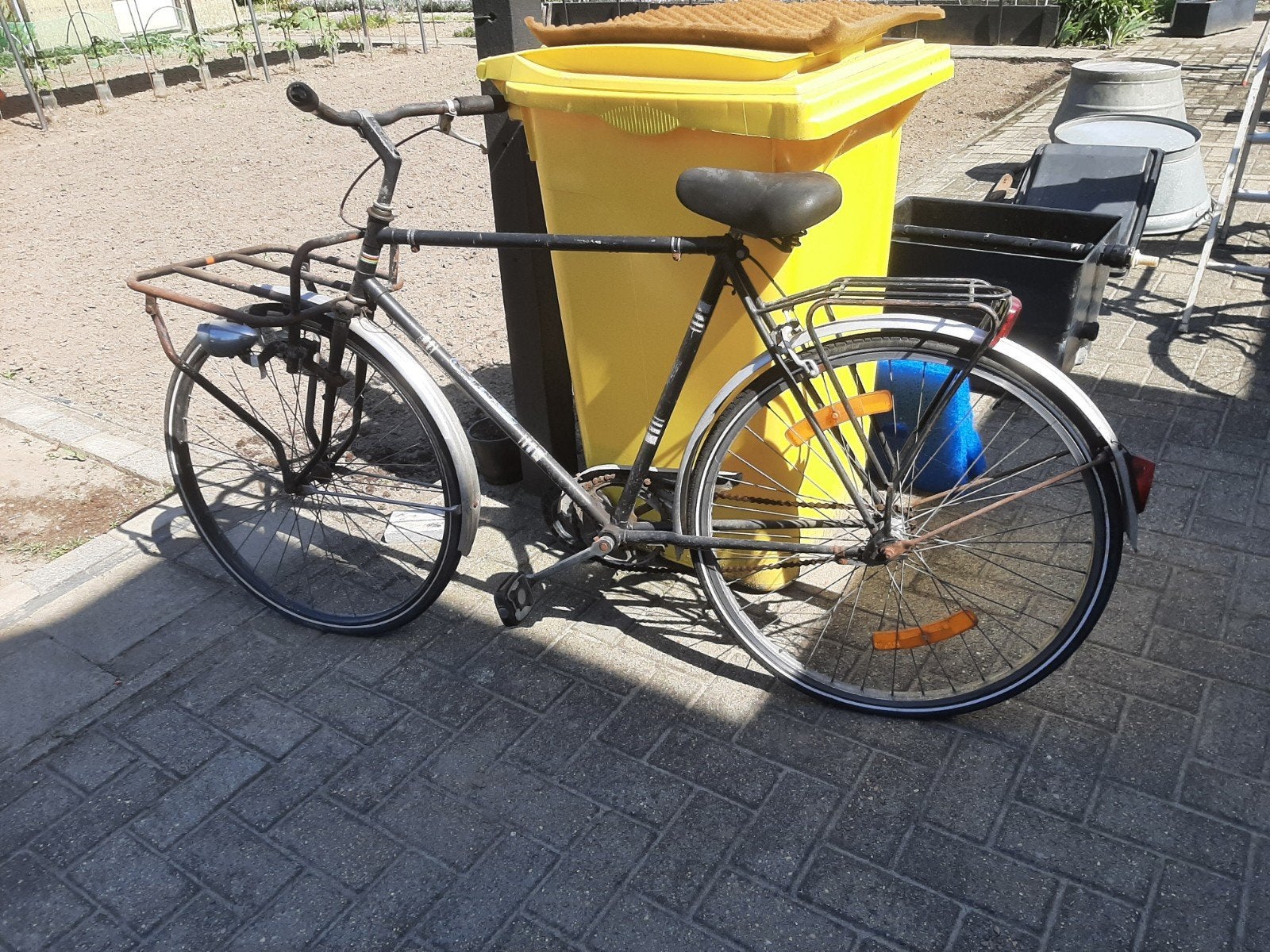 Vélo de facteur rétro authentique avec porte-bagages avant v, Vélos & Vélomoteurs, Enlèvement