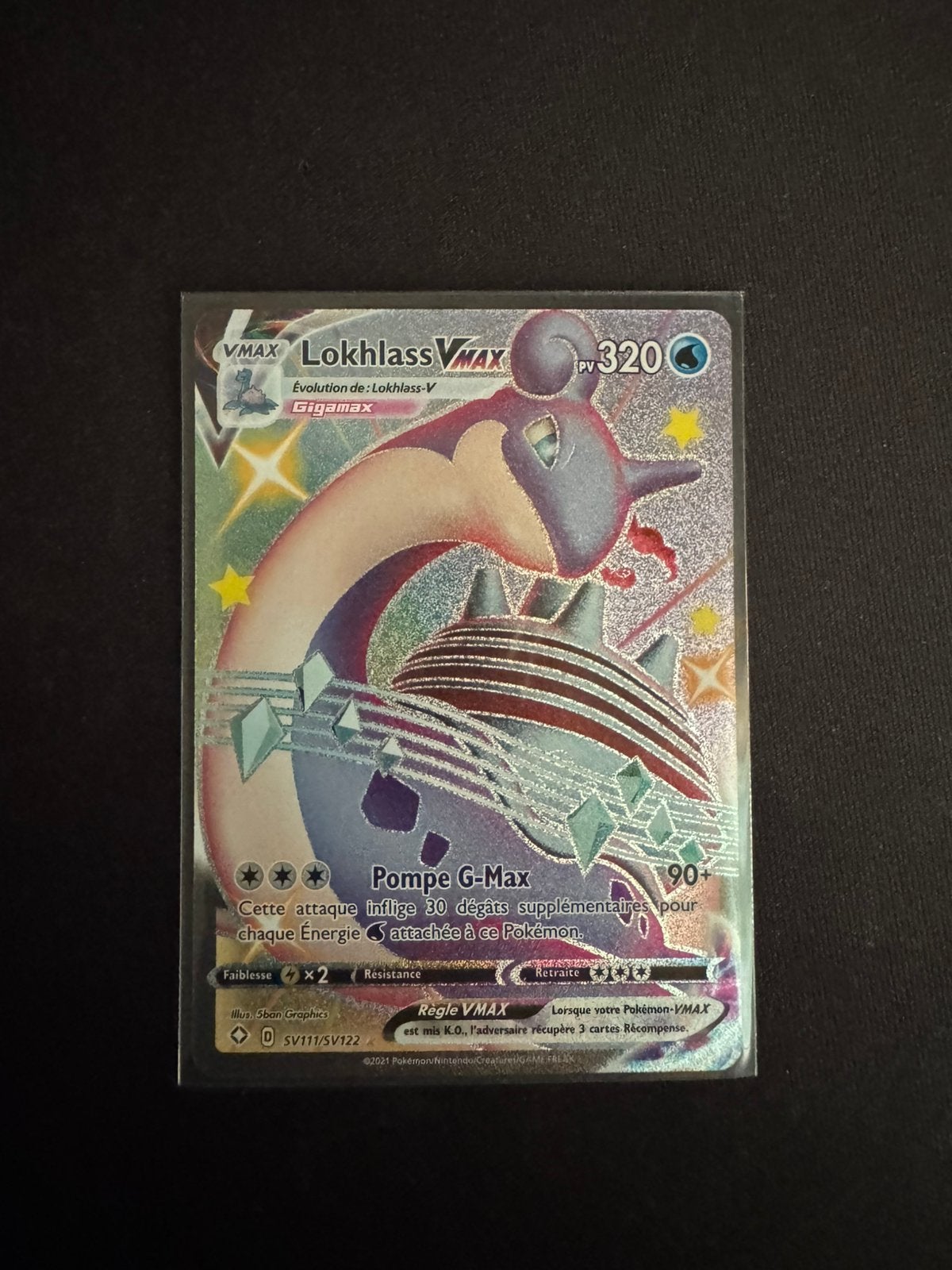 Lokhlass VMAX SHF SV111 – Destinées Radieuses – Pokémon – NM, Enlèvement ou Envoi, Comme neuf
