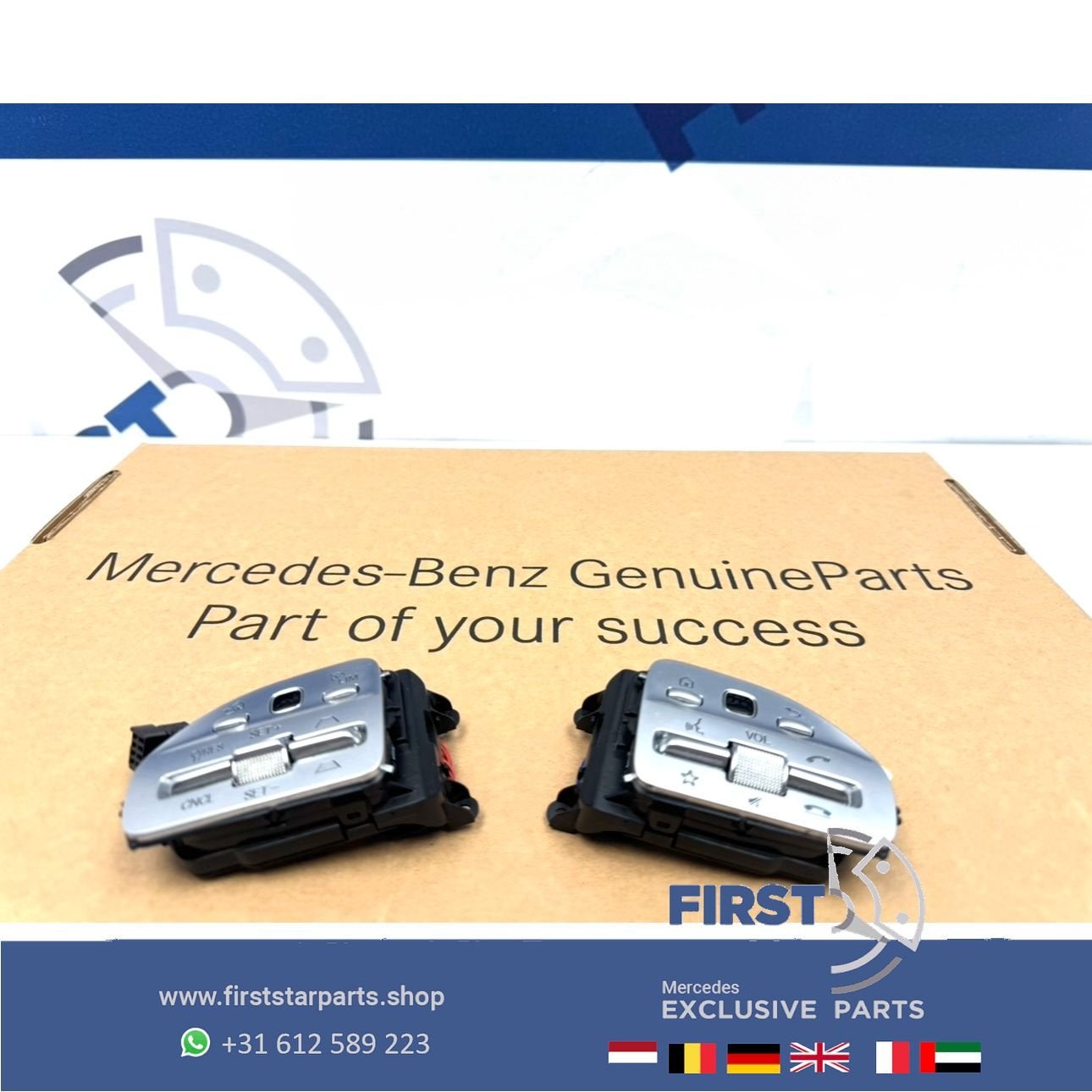 Mercedes STUUR KNOPPEN SET W177 W118 W247 H247 X247 W205 W21, Gebruikt, -, Ophalen of Verzenden, -
