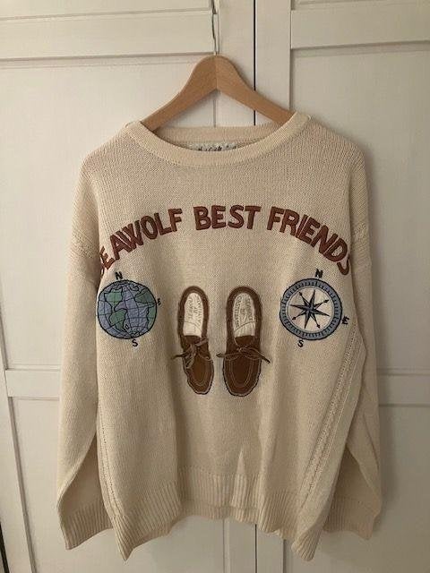 Een zeldzame heren trui van Jean-Charles de Castelbajac, Maat 52/54 (L), Jean de Castelbajac, Beige, Nieuw