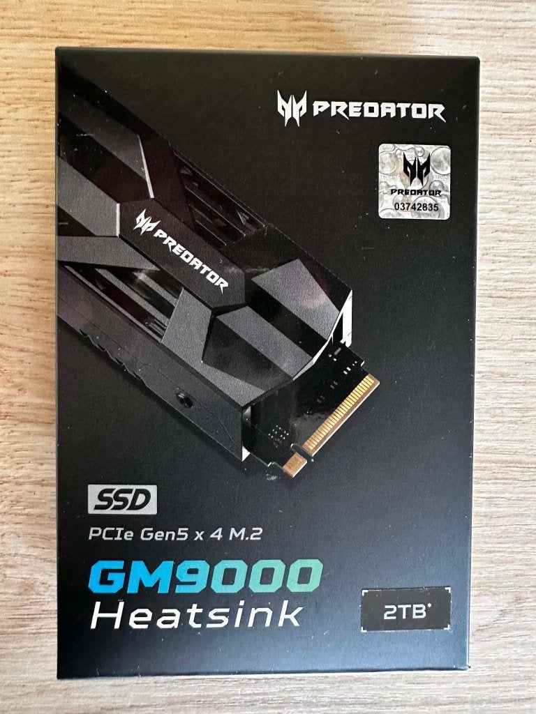 SSD M.2 NVMe Predator GM9000 2 To PCIe Gen5Neuf, Enlèvement ou Envoi, SSD