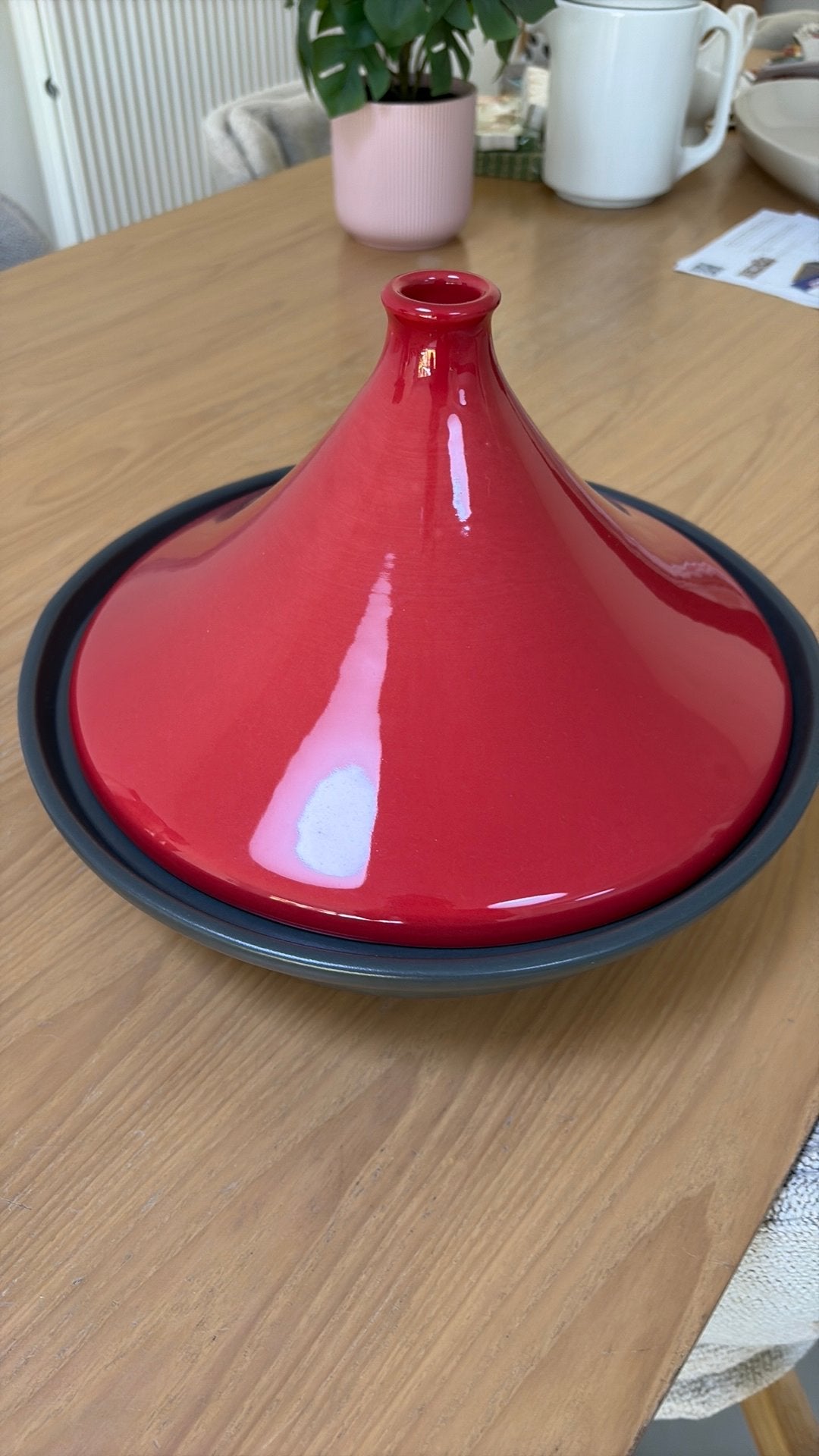 Tajine Pyrex voor gasvuur of oven, Met deksel, Ophalen, Gebruikt, Tajine