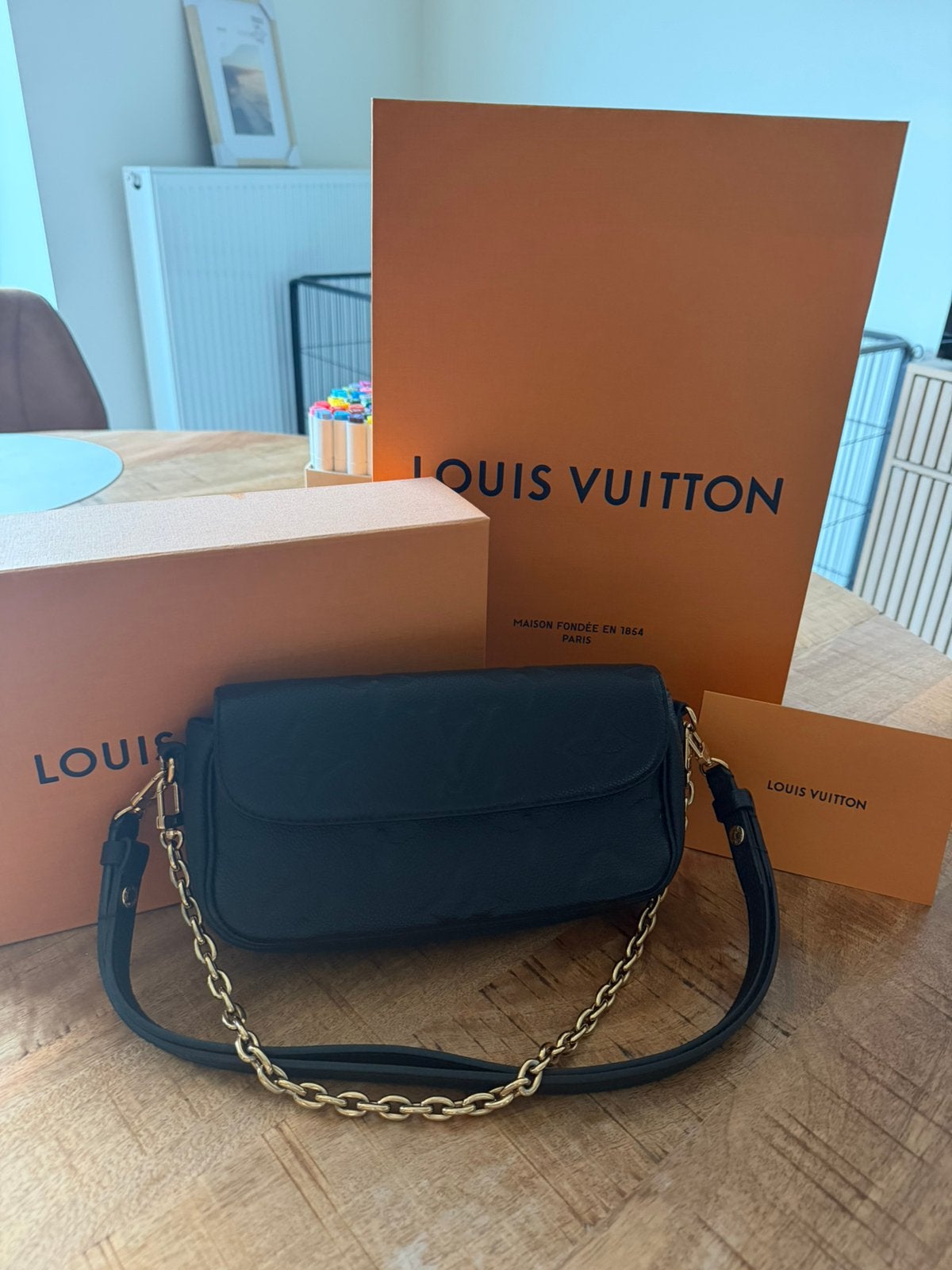Louis vuitton, Zwart, Zo goed als nieuw, Leer, Ophalen