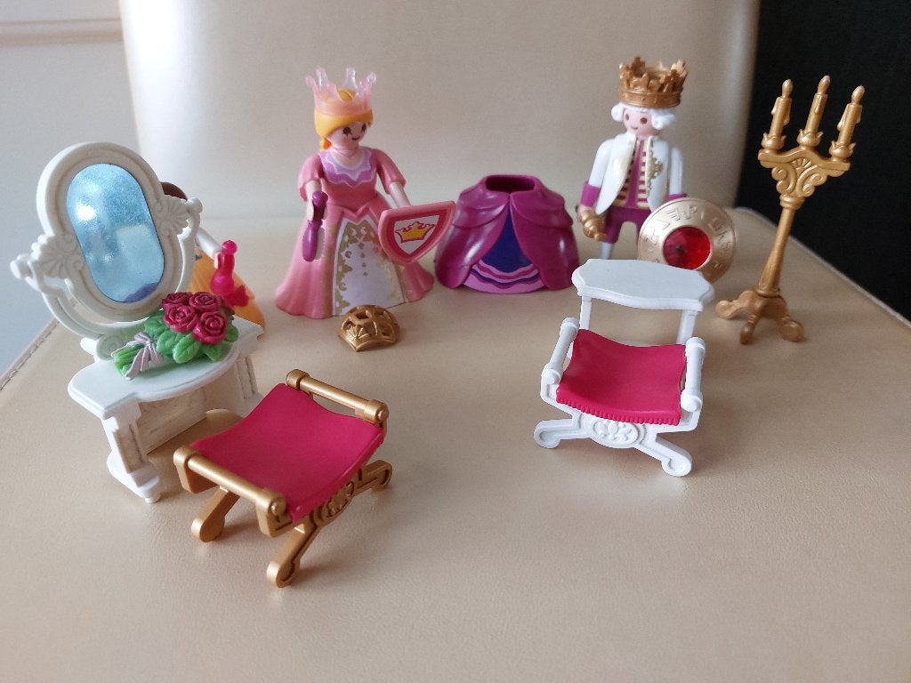 Playmobil figurines roi reine et princesse, Enlèvement ou Envoi, Comme neuf, Figurines
