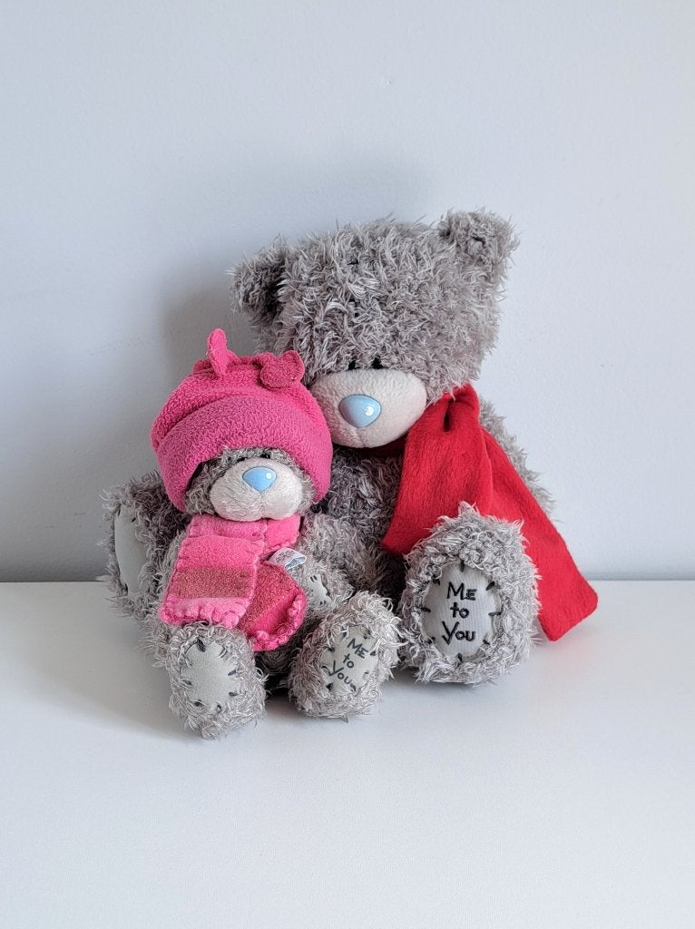 Me to You - Tatty Teddy - Set van twee knuffelberen (winter), Ophalen of Verzenden, Zo goed als nieuw, Stoffen beer, Me To You