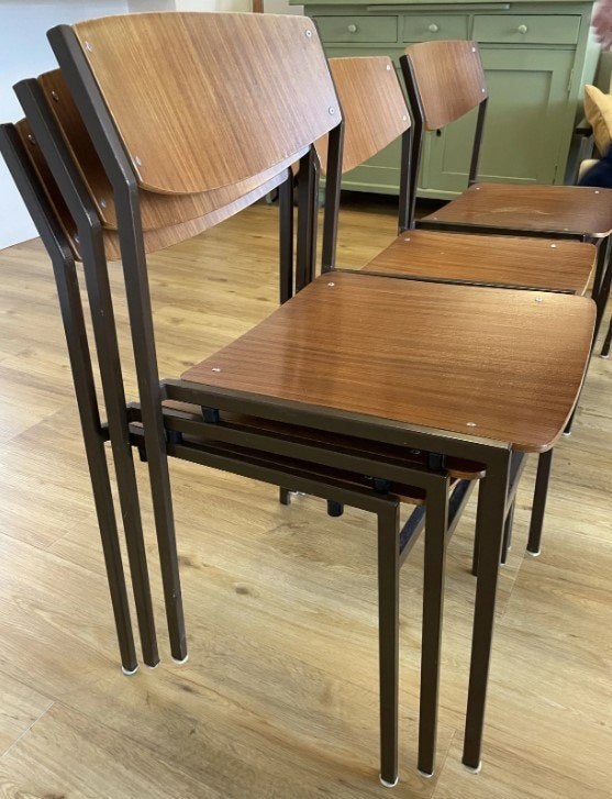 Set vintage stoelen uit ‘70 – Gijs van der Sluis – 4 STUKS, Ophalen of Verzenden