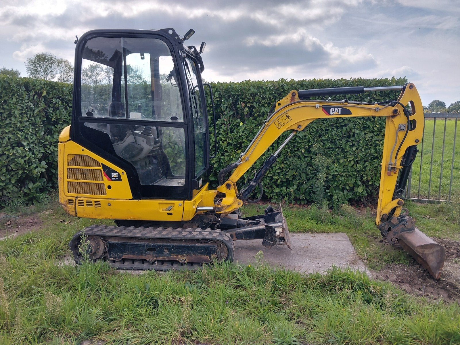 Minigraver Caterpillar 301.7D / Sloop-sorteer / Minikraan, Ophalen