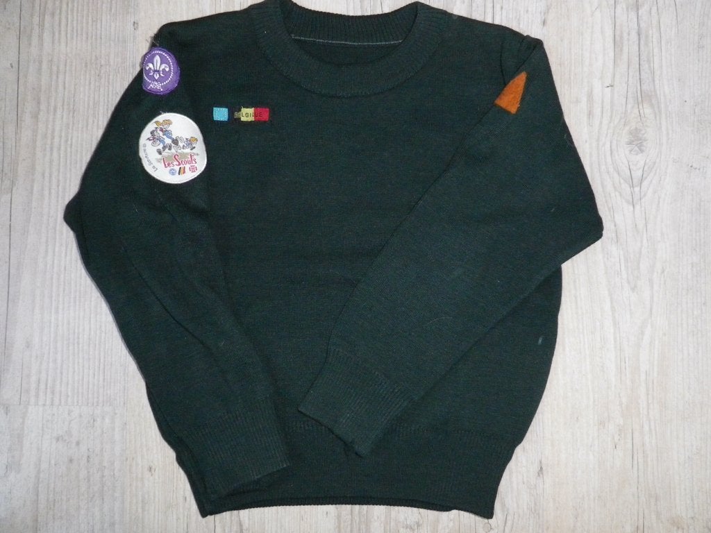 pull La scouterie 8-10ans vert foncé, La Scouterie, Garçon ou Fille, Pull ou Veste, Enlèvement