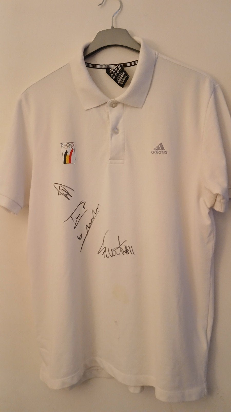 Gesigneerde polo: Van Aert, Kopecky, Meesseman., Verzenden