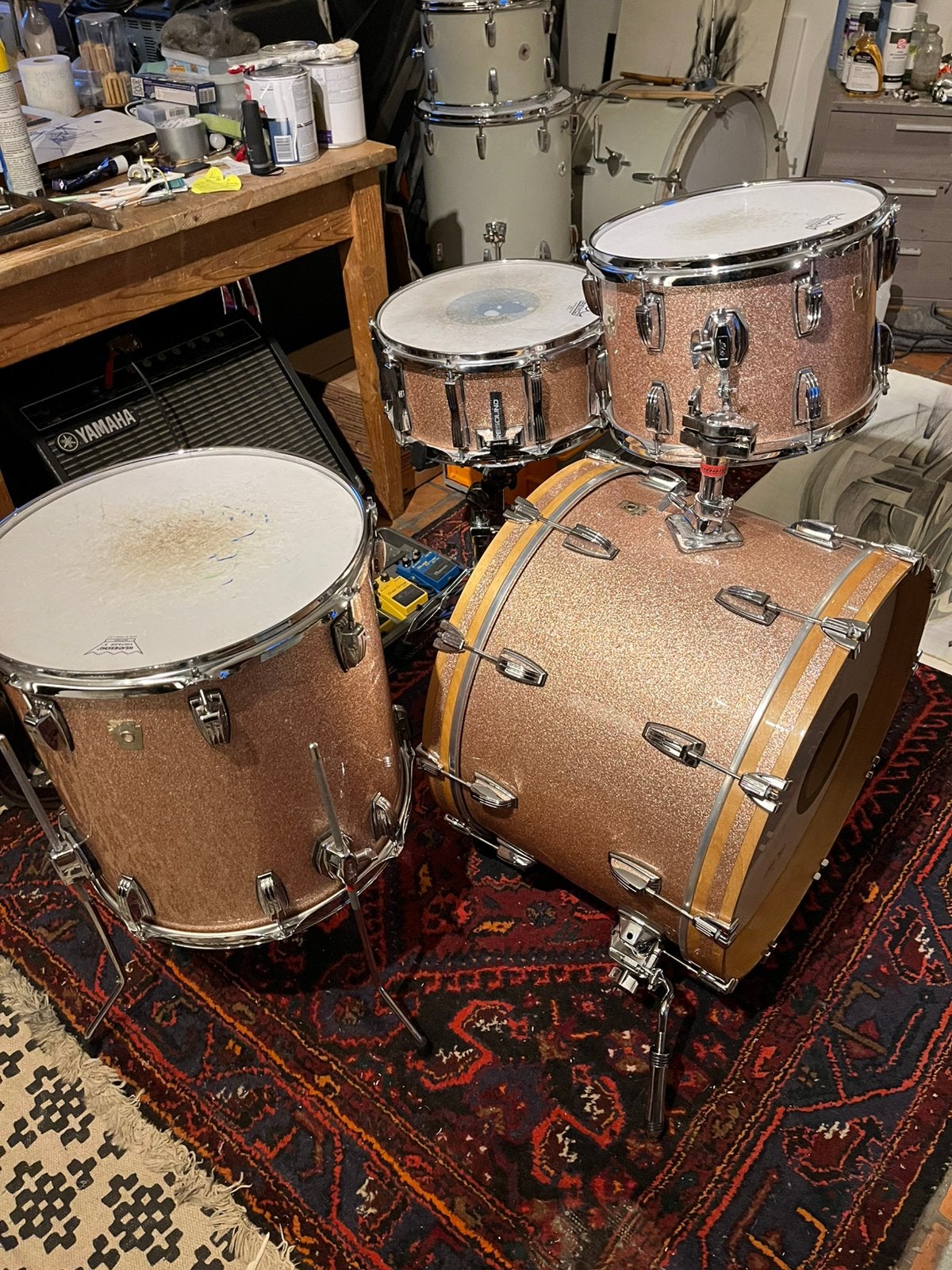 Ludwig fab 4 maple classic (van rond 2010), Muziek en Instrumenten, Drumstellen en Slagwerk, Ophalen, Zo goed als nieuw, Ludwig