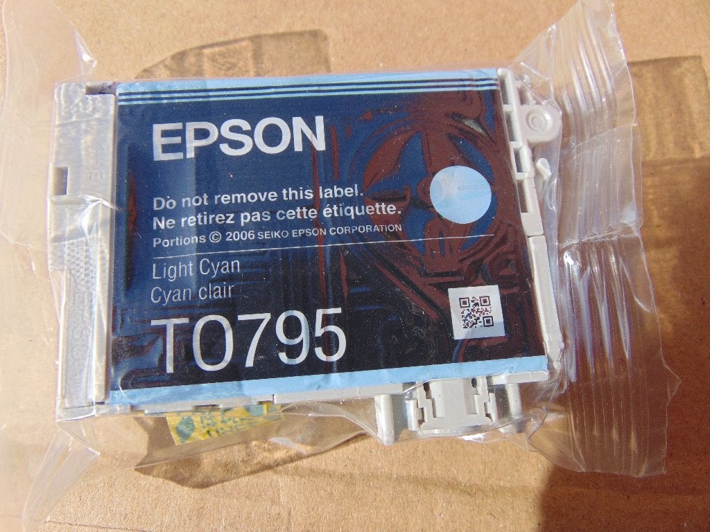 Cartouche d'encre cyan clair Epson T0795, neuve., Enlèvement ou Envoi, Neuf, Cartridge, Epson