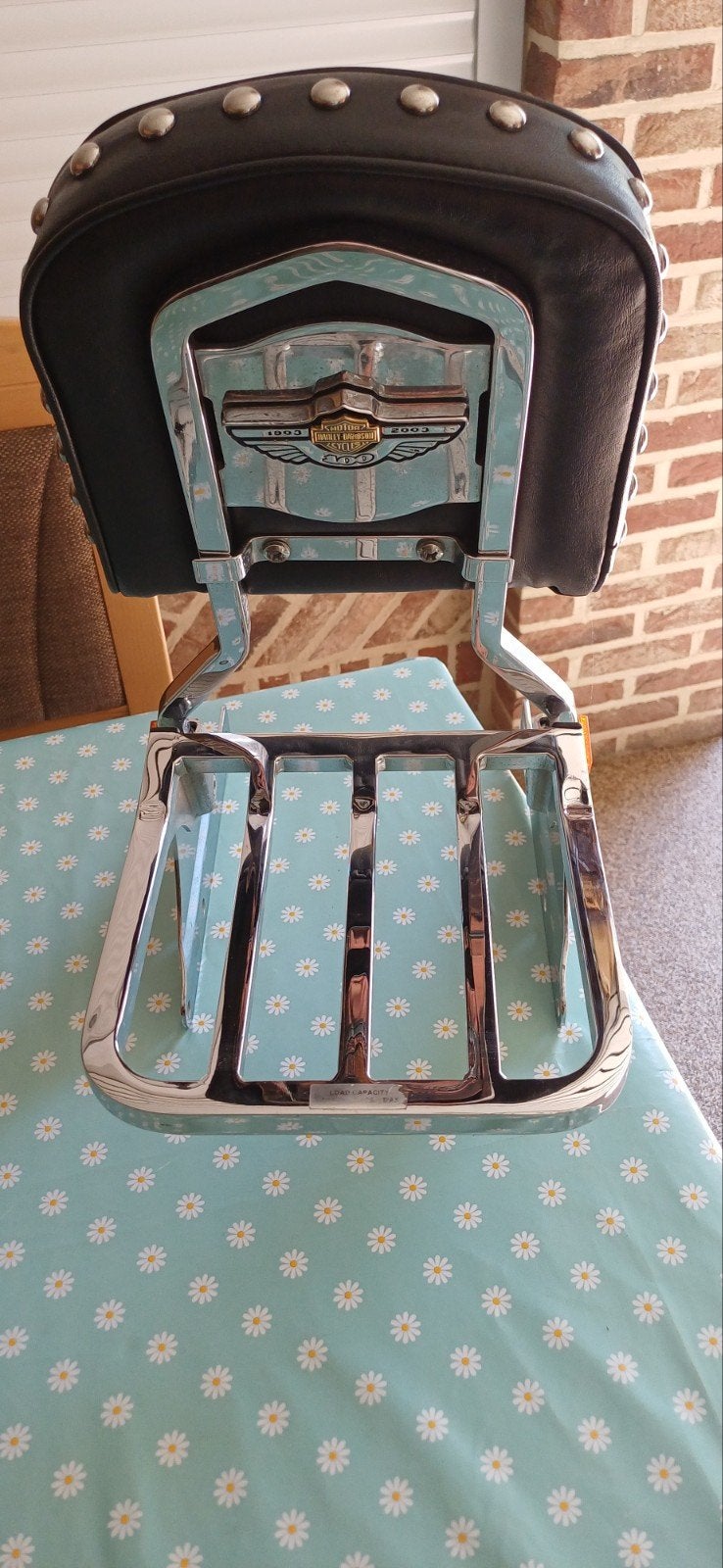 Sissy bar zadel en duo zit Harley  Heritage Softail 2003, Motoren, Ophalen