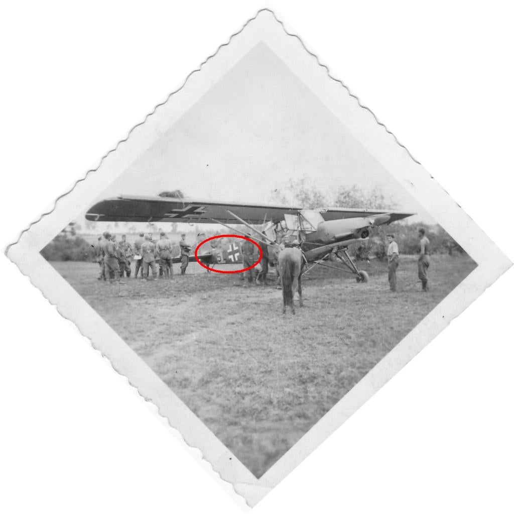 orig. foto - vliegtuig Fieseler Fi 156 Storch - Luftwaffe, Verzamelen, Militaria | Tweede Wereldoorlog, Verzenden, Luchtmacht