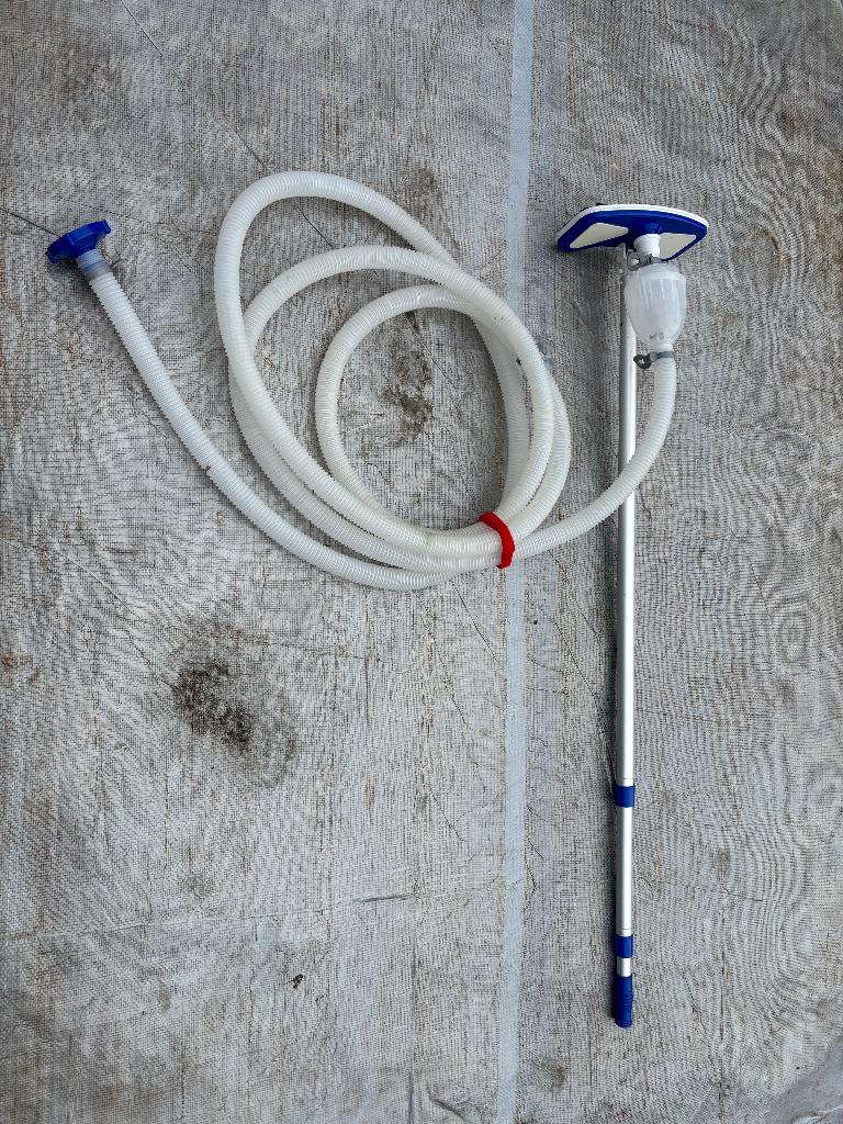 Zwembad stofzuiger + slang + schepnet (Intex compatibel), Ophalen, Gebruikt