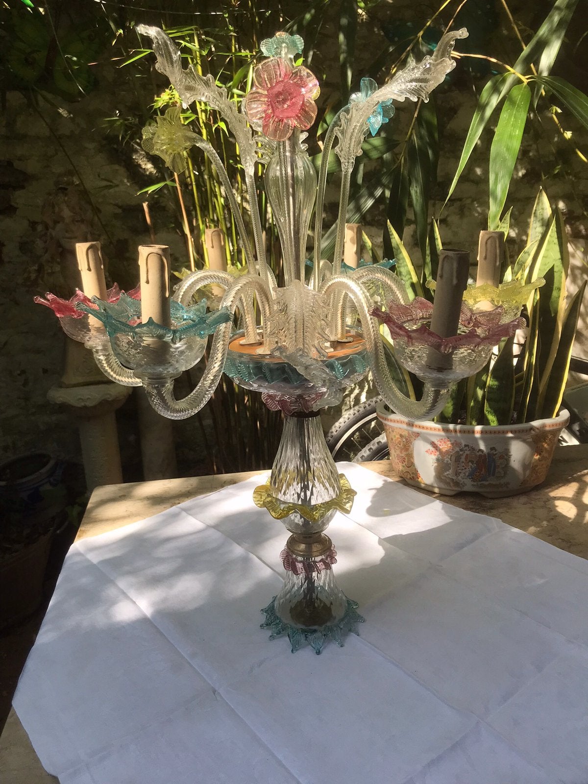 Grande lampe de murano