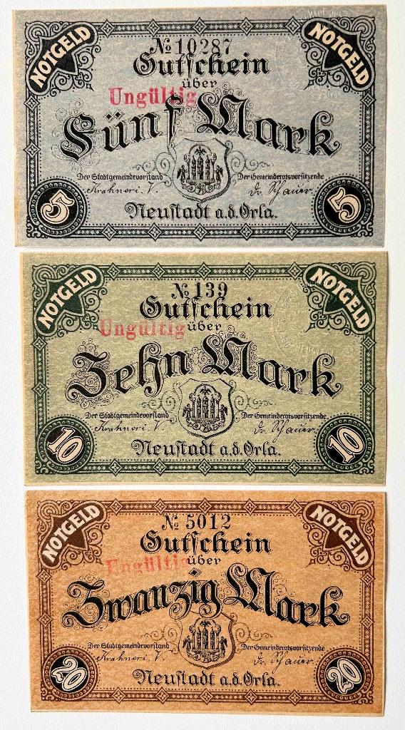 Neustadt a.d. Orla, Ophalen of Verzenden, Bankbiljetten