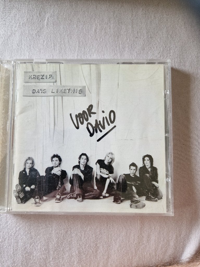 Cd Krezip Days like this gesigneerd, Cd's en Dvd's, Ophalen, Pop, Zo goed als nieuw, Gesigneerd
