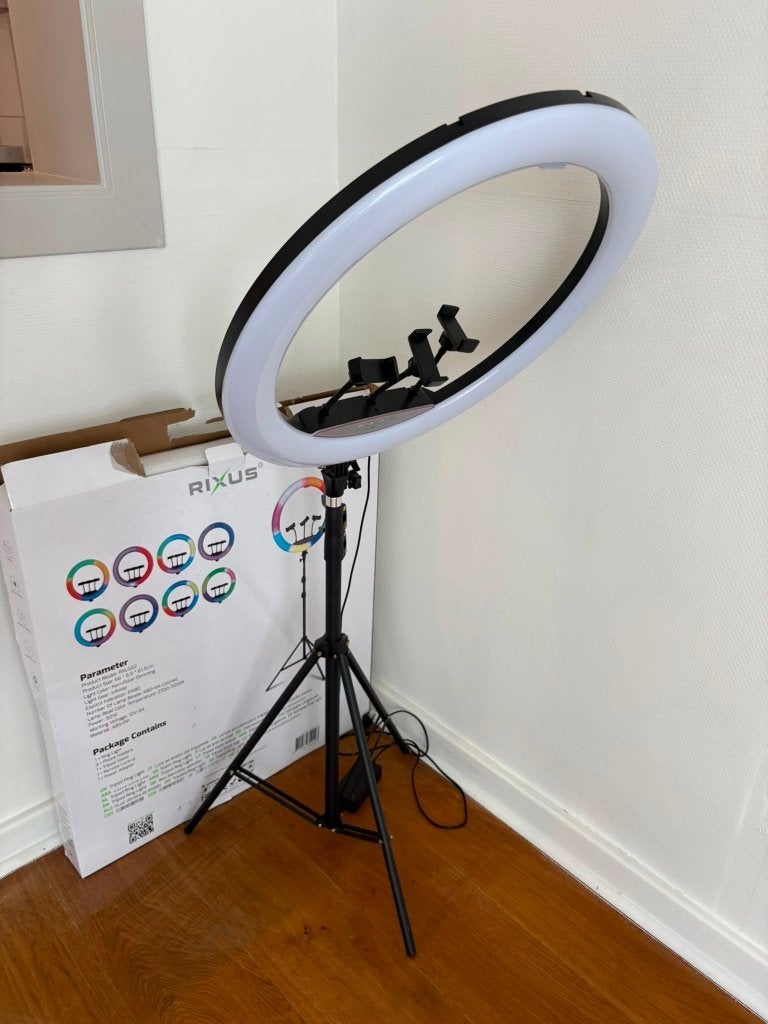 Ring light, Audio, Tv en Foto, Ophalen, Zo goed als nieuw, Statief