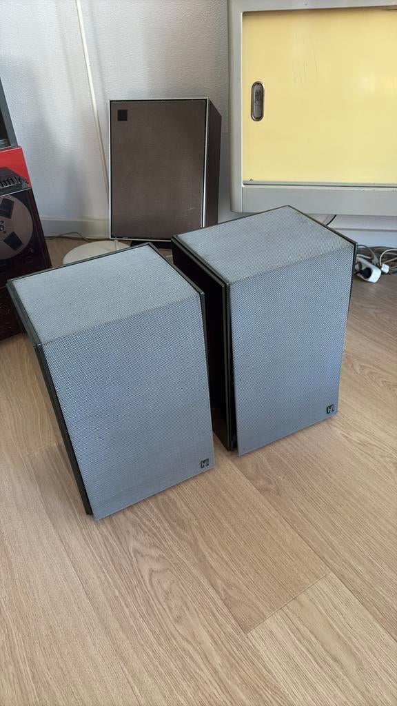 Set Vintage Hifi Radiola TA 6431 Speakers Finland, Audio, Tv en Foto, Luidsprekerboxen, Philips, Gebruikt, Ophalen of Verzenden