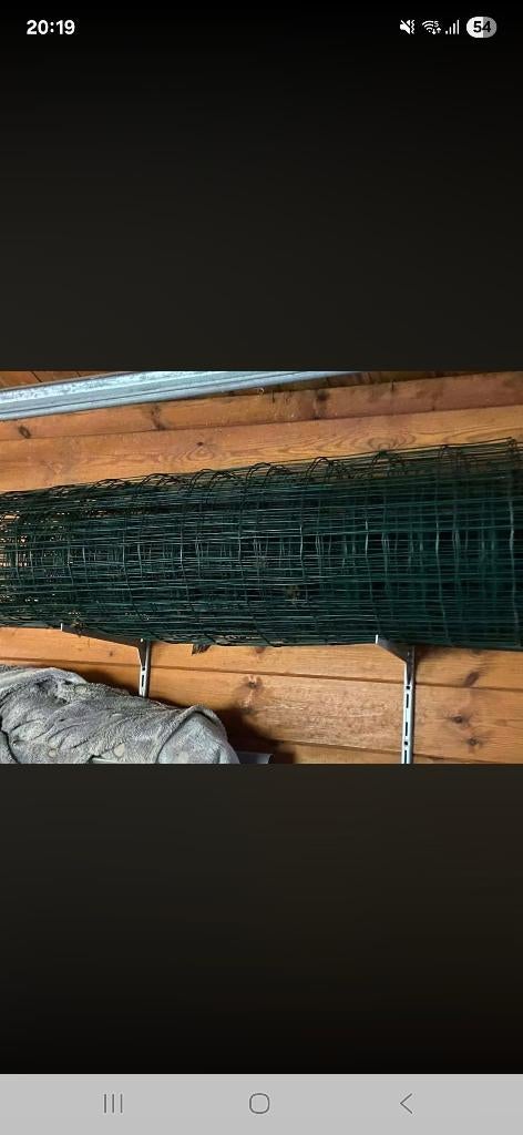 2 rouleaux de treillis 1m x +/- 30 mètres, Enlèvement, Utilisé, Clôture en treillis métallique