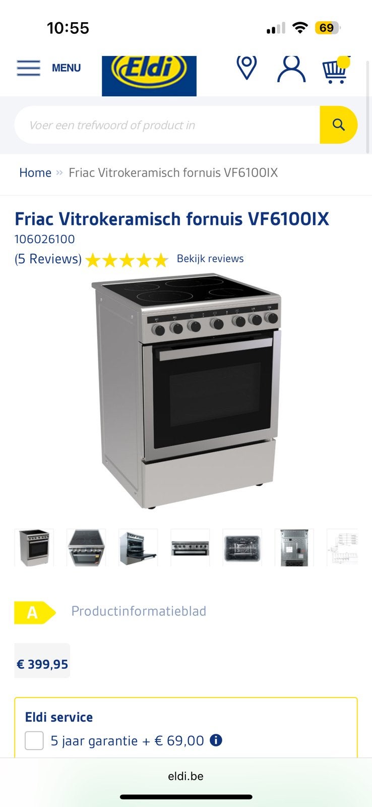 Fornuis, Elektronische apparatuur, Ophalen, Zo goed als nieuw